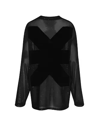 KARO KAUER | Langarmshirt MESH SPARKLE | 